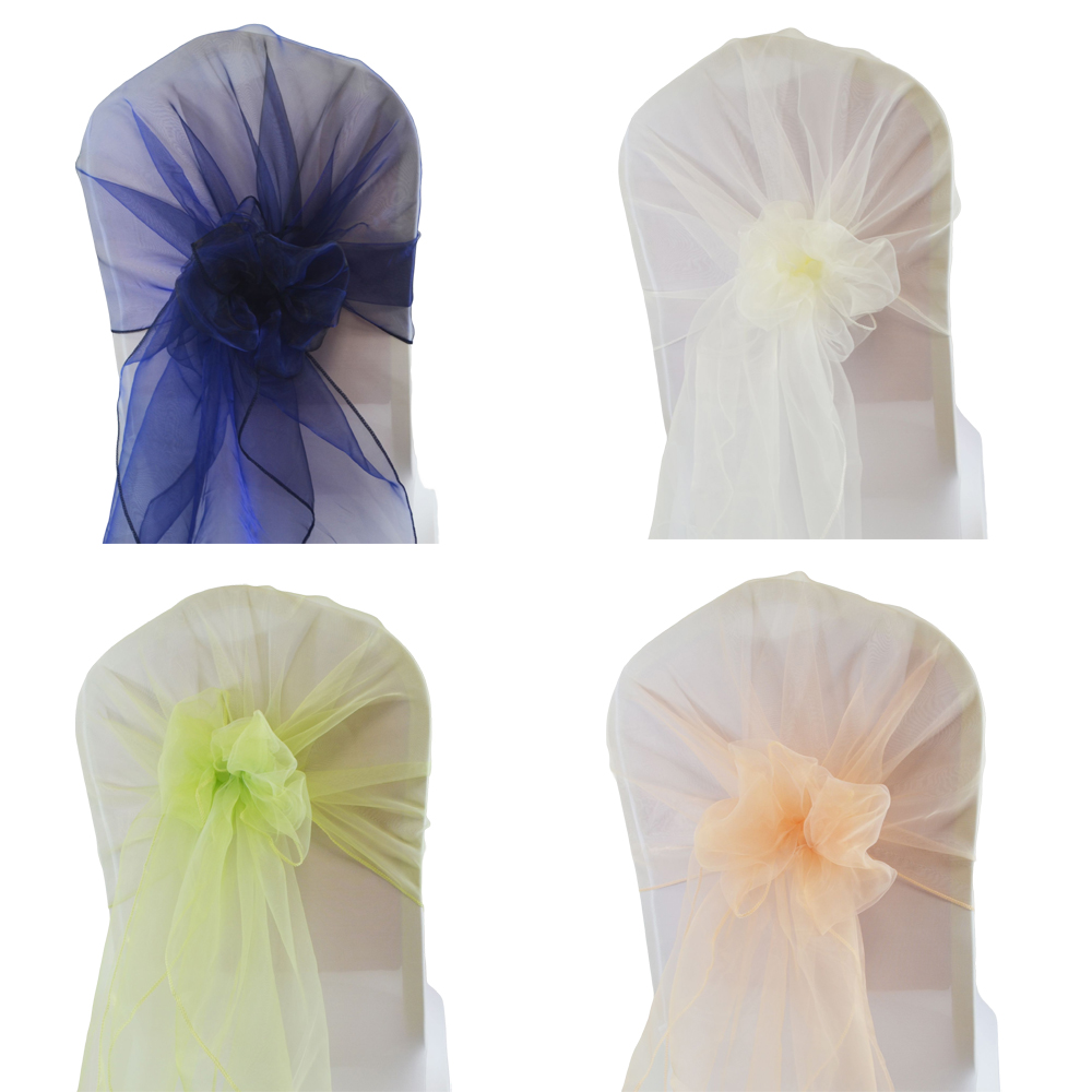 Chair Sash Organza - 65x275cm Organza Stuhlschärpe für Hochzeit Party