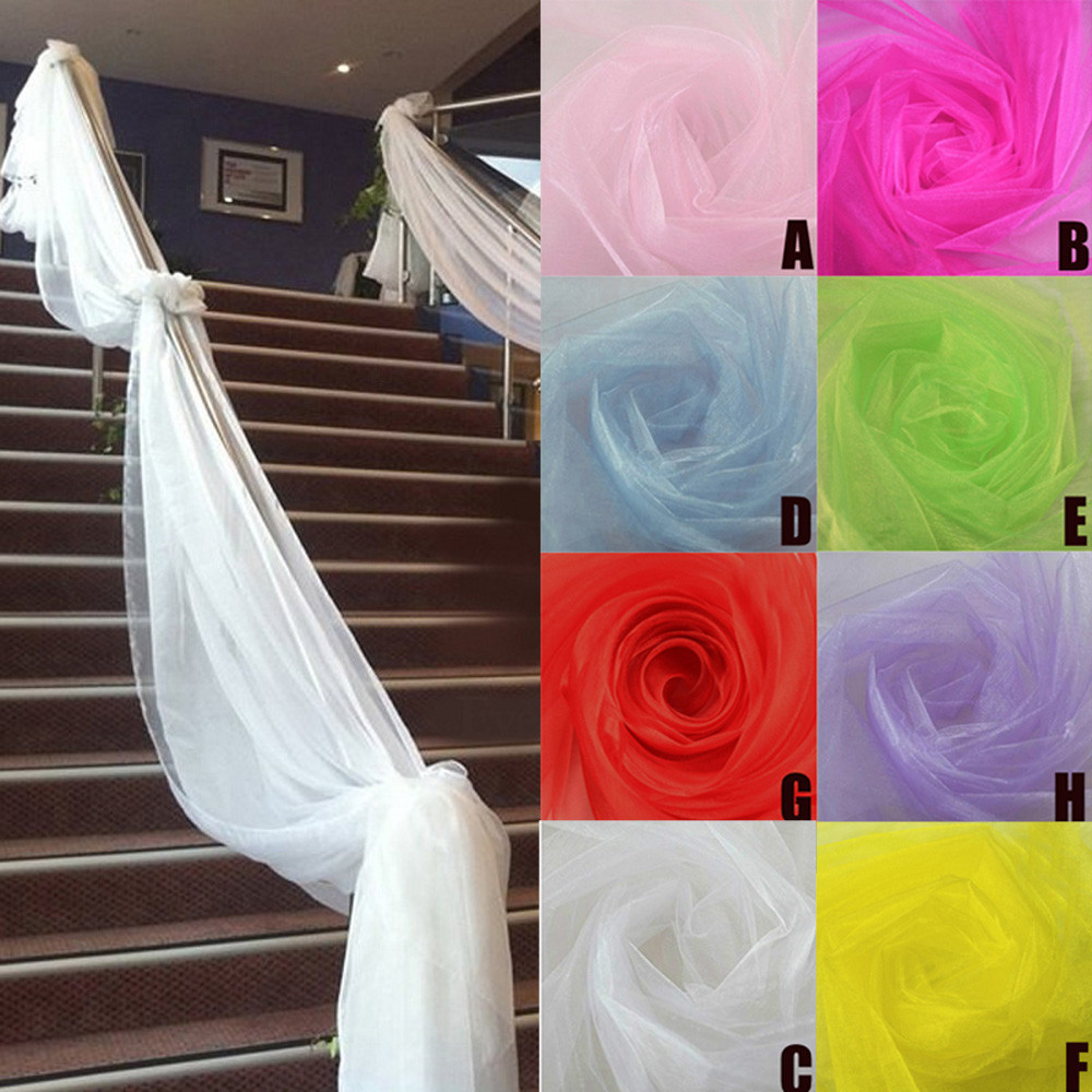 Chair Sash Organza - Hochzeit Dekoration Tüll Rolle Kristall Organza