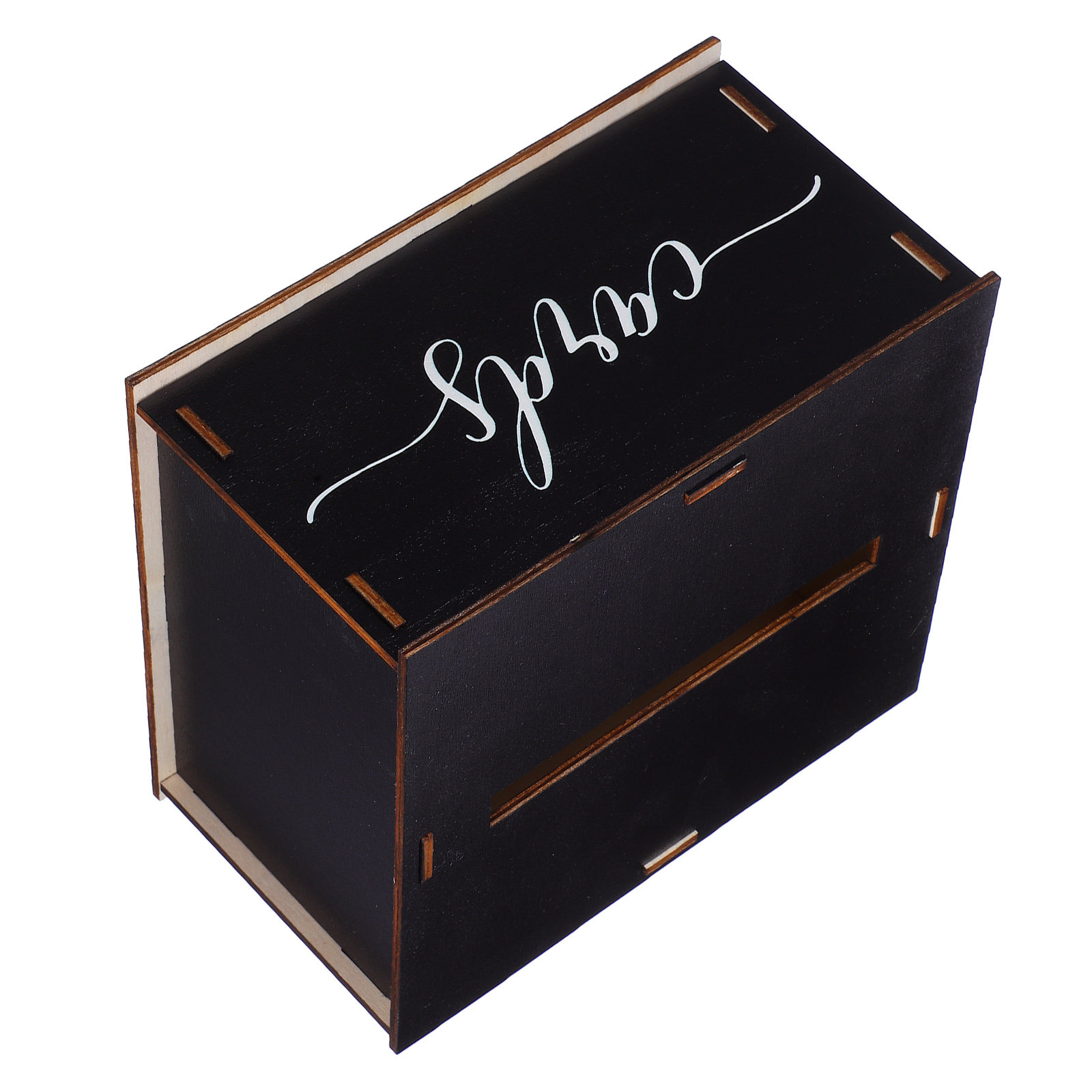 Wedding Card Box - Holzkartenbox Hochzeit Rustikaler Umschlaghalter Vorschlagspuzzle-Etui Empfang