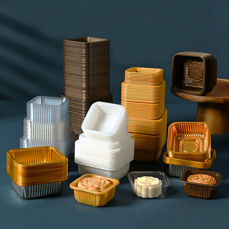 Wedding Supply.Box - 100 stücke Mooncake Plastiks chale Haustier