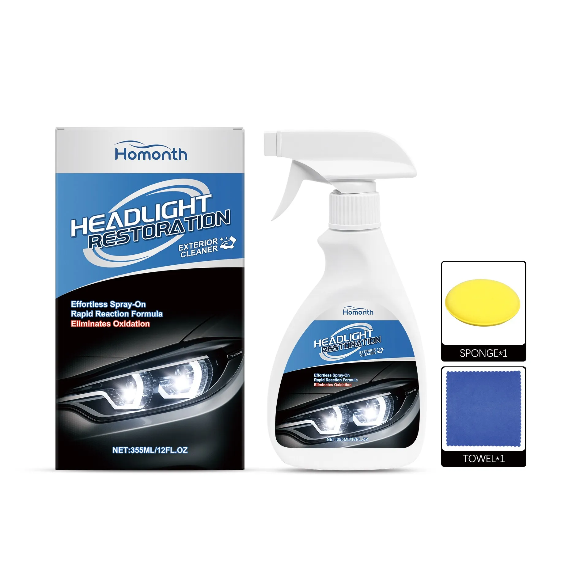 Wedding Solution - BabyHomonth Scheinwerferpflegespray, Scheinwerferpflegelösung für Autos, universelle