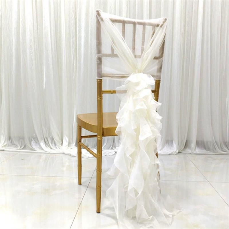 Bambus-Stuhldekorationen Chiav – Chair Sash Organza Bewertung und Preis