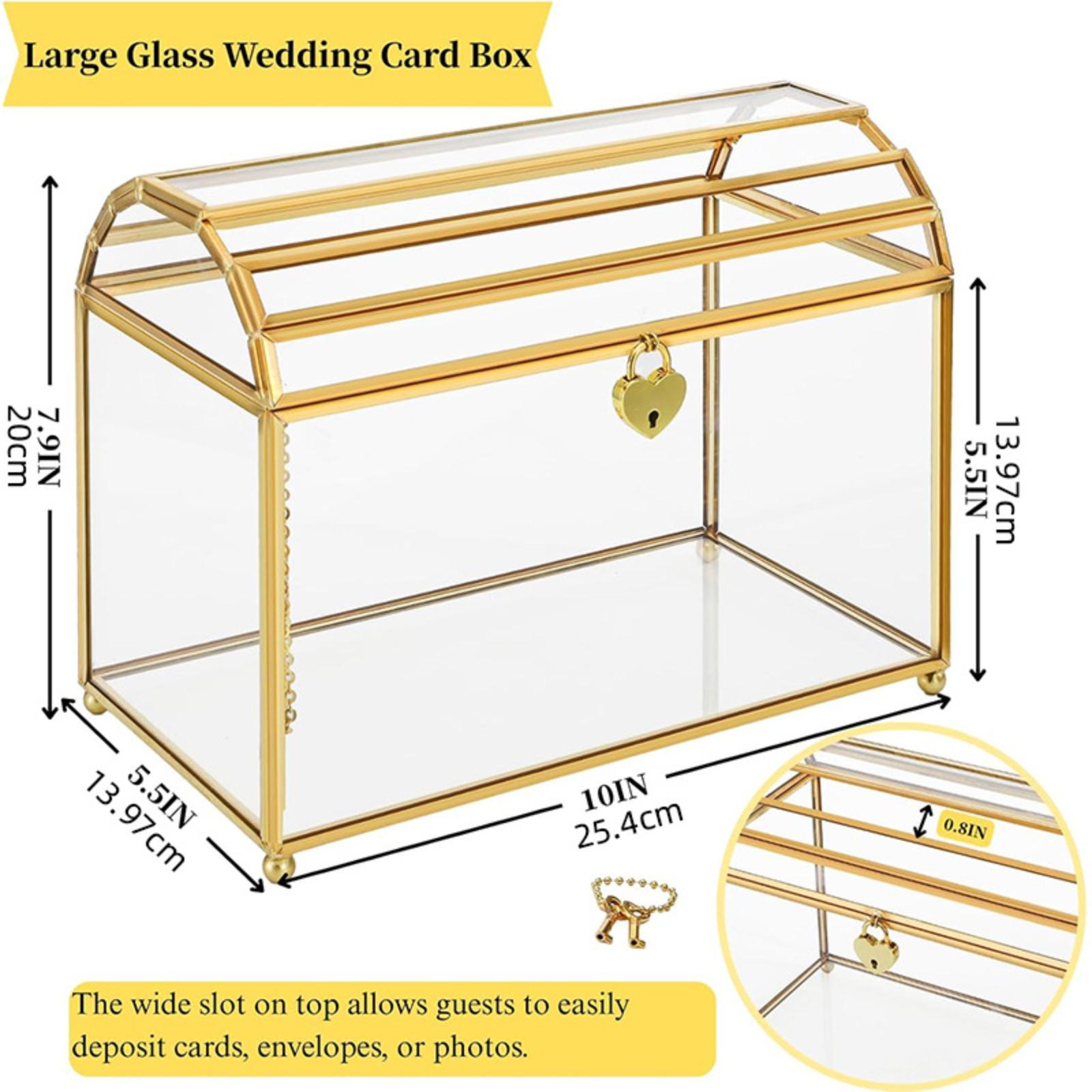 Glas-Hochzeitskartenbox Tragba – Wedding Card Box Bewertung und Preis