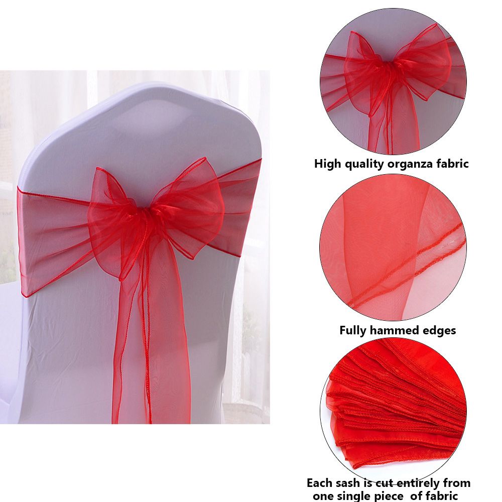 1 Stück Organza-Stuhldekoratio – Chair Sash Organza Bewertung und Preis