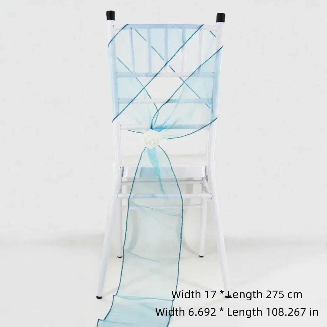 Hochzeitsstuhl-Dekoration, Org – Chair Sash Organza Bewertung und Preis