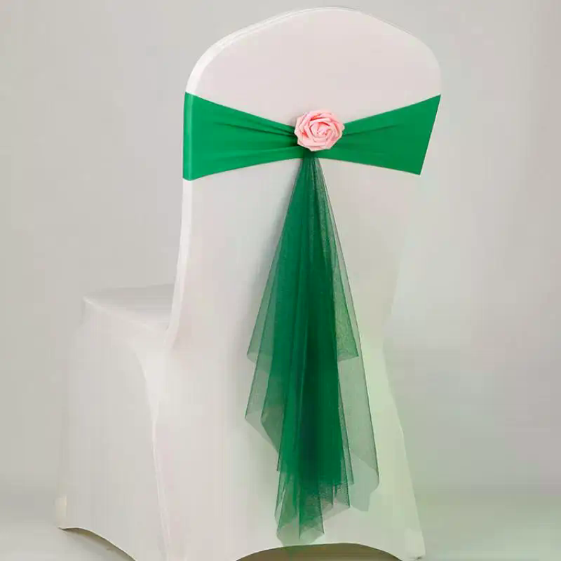 Organza-Stuhlschleifen, Blumen – Chair Sash Organza Bewertung und Preis