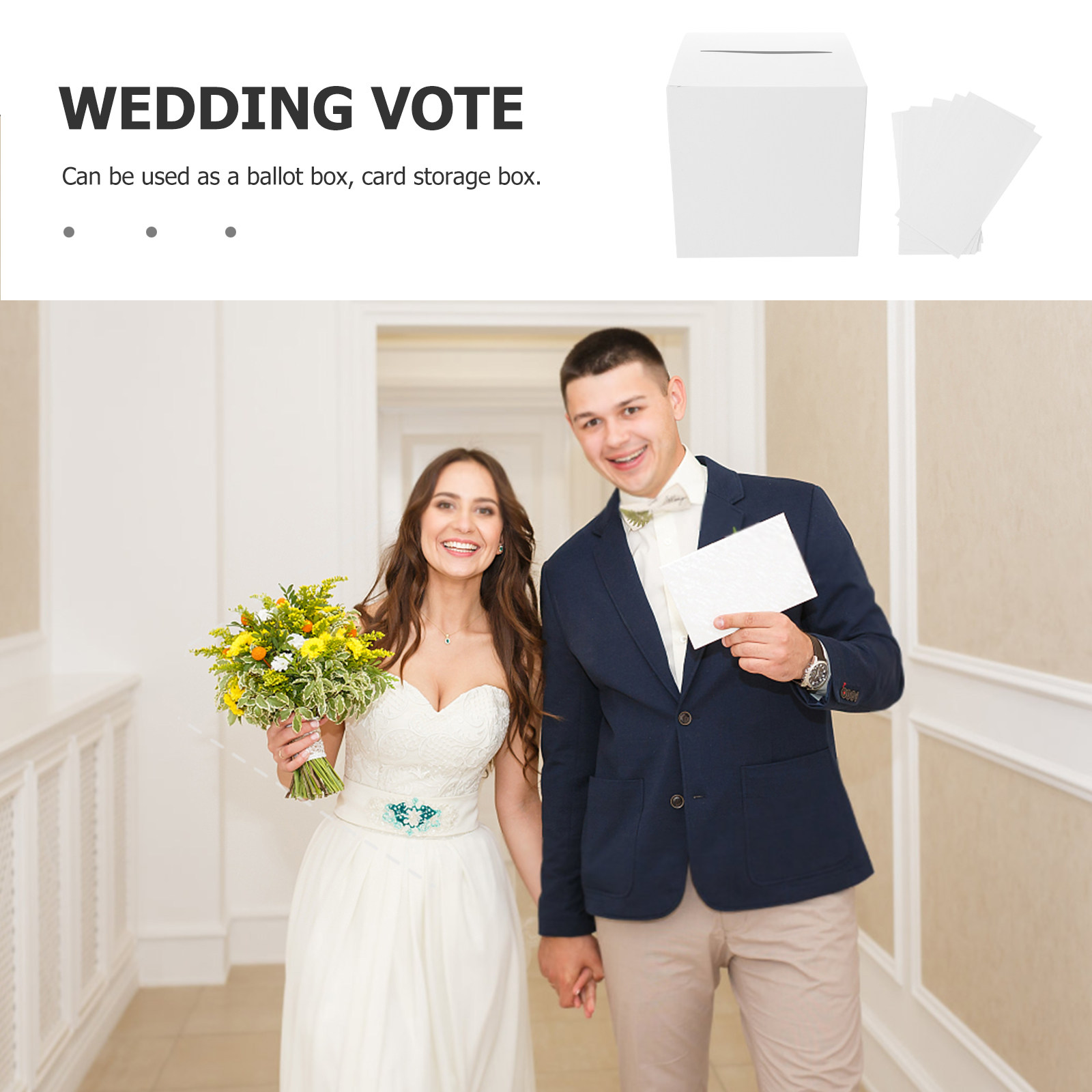 1 Set Hochzeitskartenbox, weiß – Wedding Card Box Bewertung und Preis