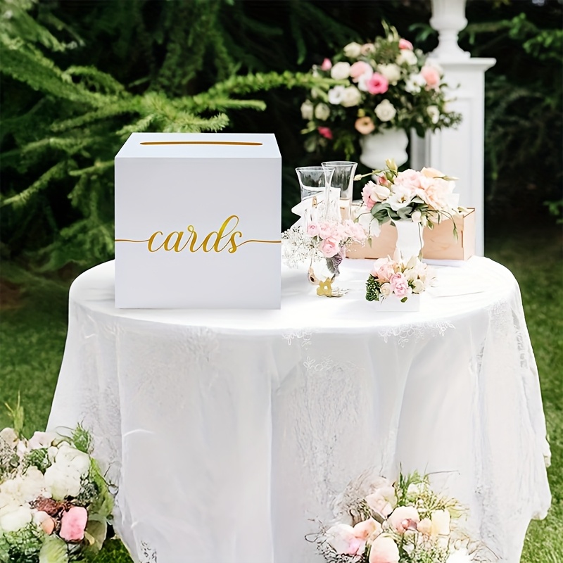 4 weiße Hochzeitskarten mit Go – Wedding Card Box Bewertung und Preis