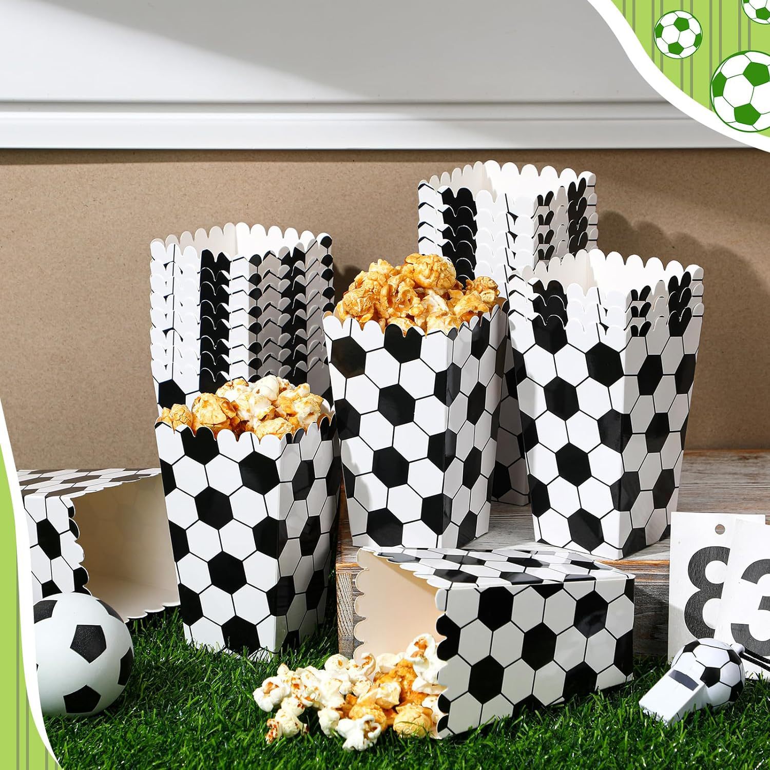 6/18 Stück Fußball-Popcorn-Box – Wedding Supply.Box Bewertung und Preis