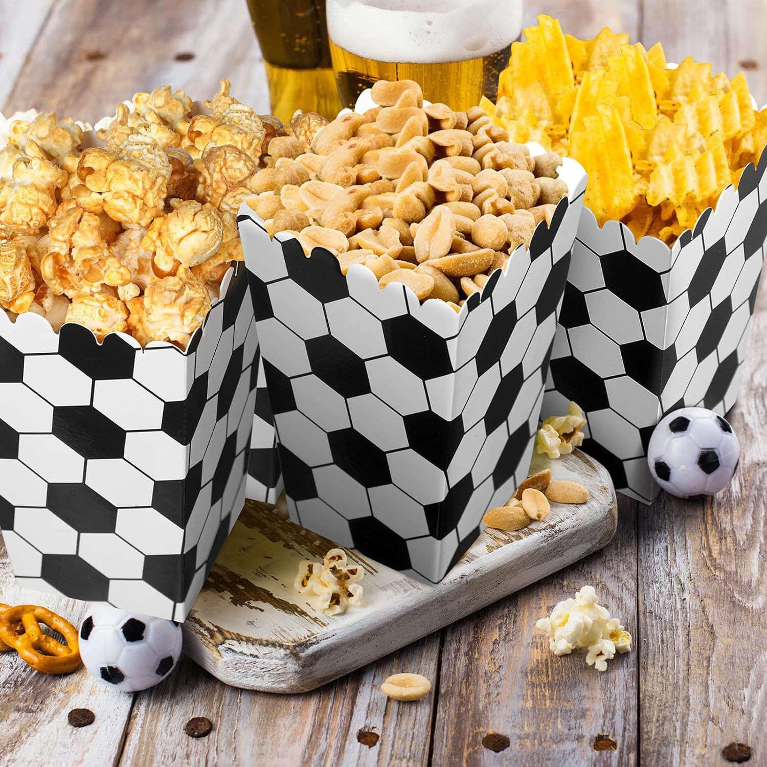 6/18 Stück Fußball-Popcorn-Box – Wedding Supply.Box Bewertung und Preis