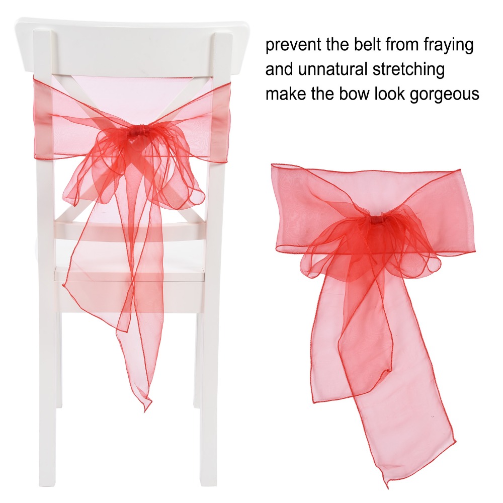 10 Stück Organza-Stuhlschleife – Chair Sash Organza Bewertung und Preis