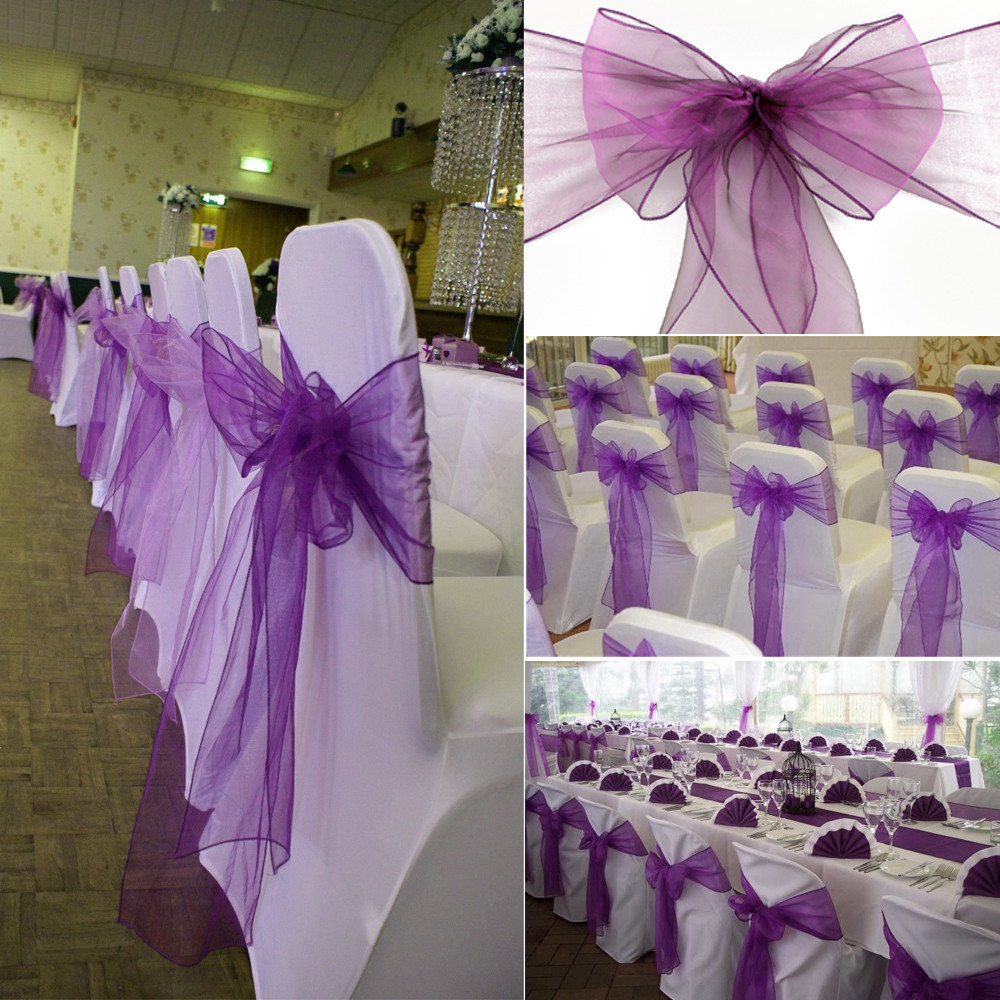 1 stücke Organza Stuhl Schärpe – Chair Sash Organza Bewertung und Preis