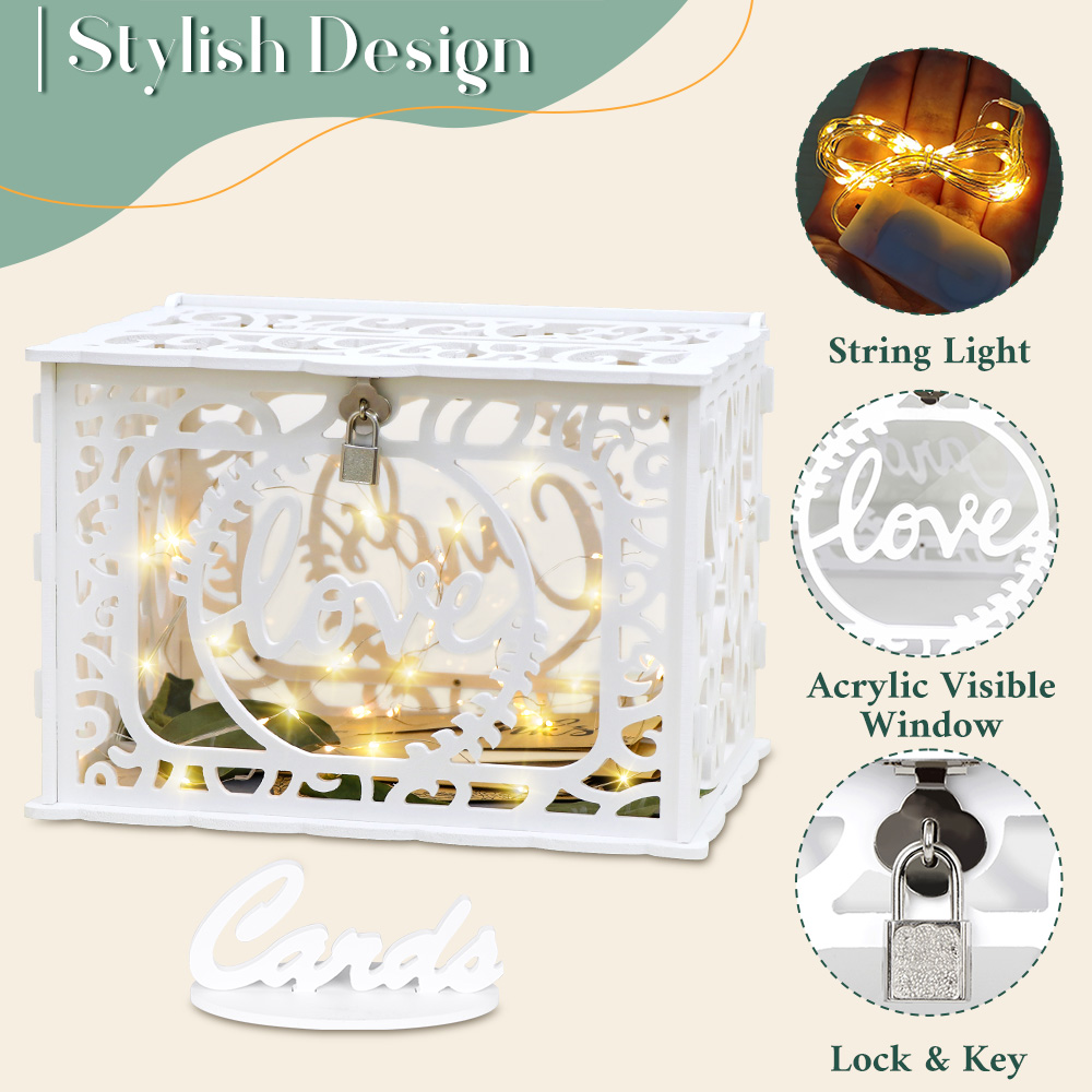 Hochzeit Karte Box Umschlag Ge – Wedding Supply.Box Bewertung und Preis